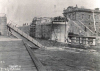 June 9, 1909 - Damage from the accident when the swing dam had to be deployed.  Photo courtesy Parks Canada.